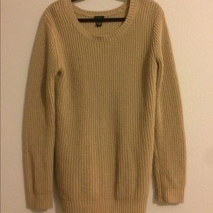 Camel W/ Gold Flecks Oversized Sweater